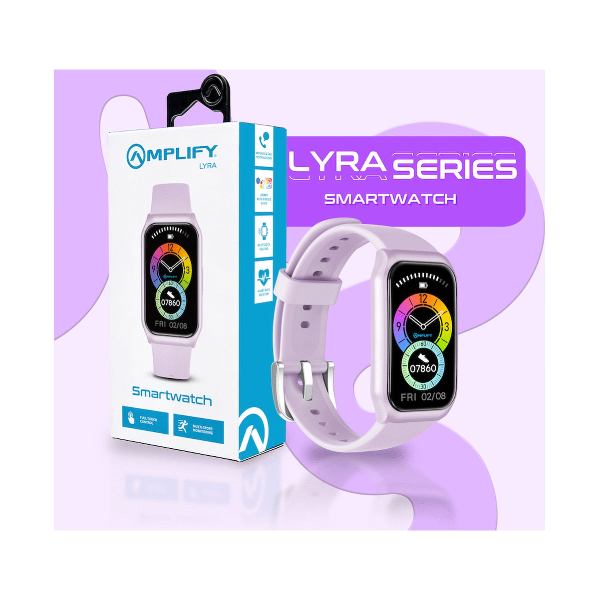 Amplify Lyra Series Smartwatch - Purple