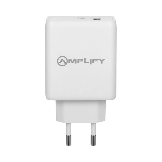 Amplify P.D. 20w Plus USB 12w Dual Wall Charger - White