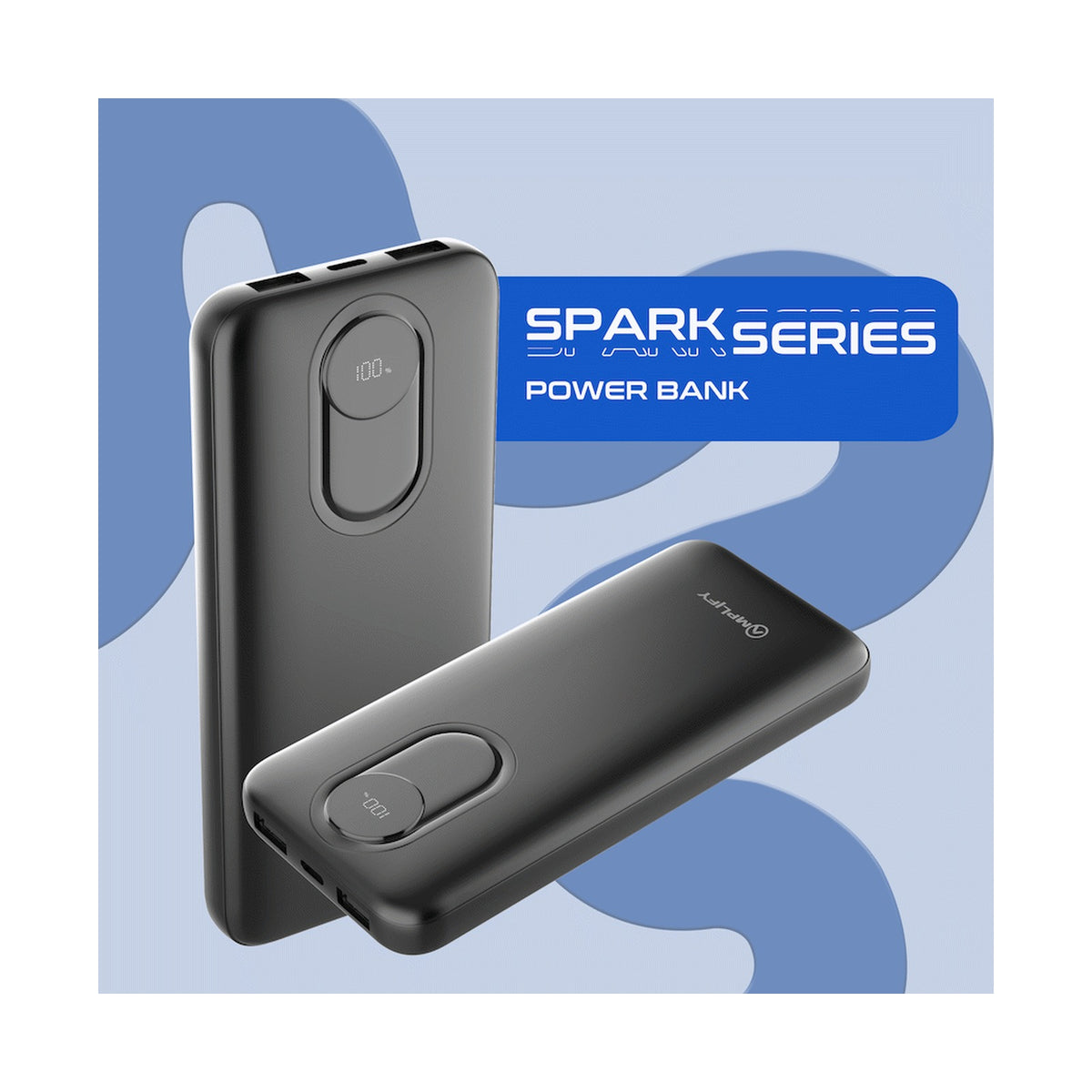 Amplify Spark Series 10000mAh Power Bank - Black