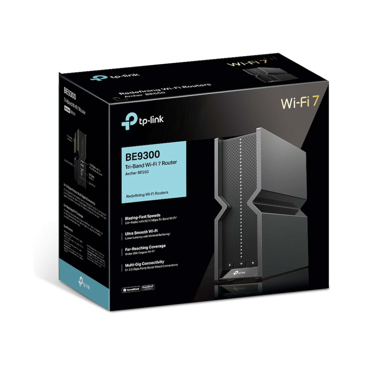 TP-Link Archer BE550 BE9300 Tri-Band Wi-Fi 7 Router