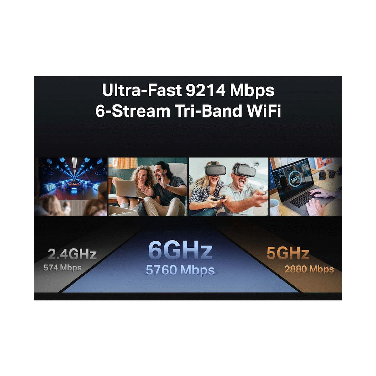 TP-Link Archer BE550 BE9300 Tri-Band Wi-Fi 7 Router