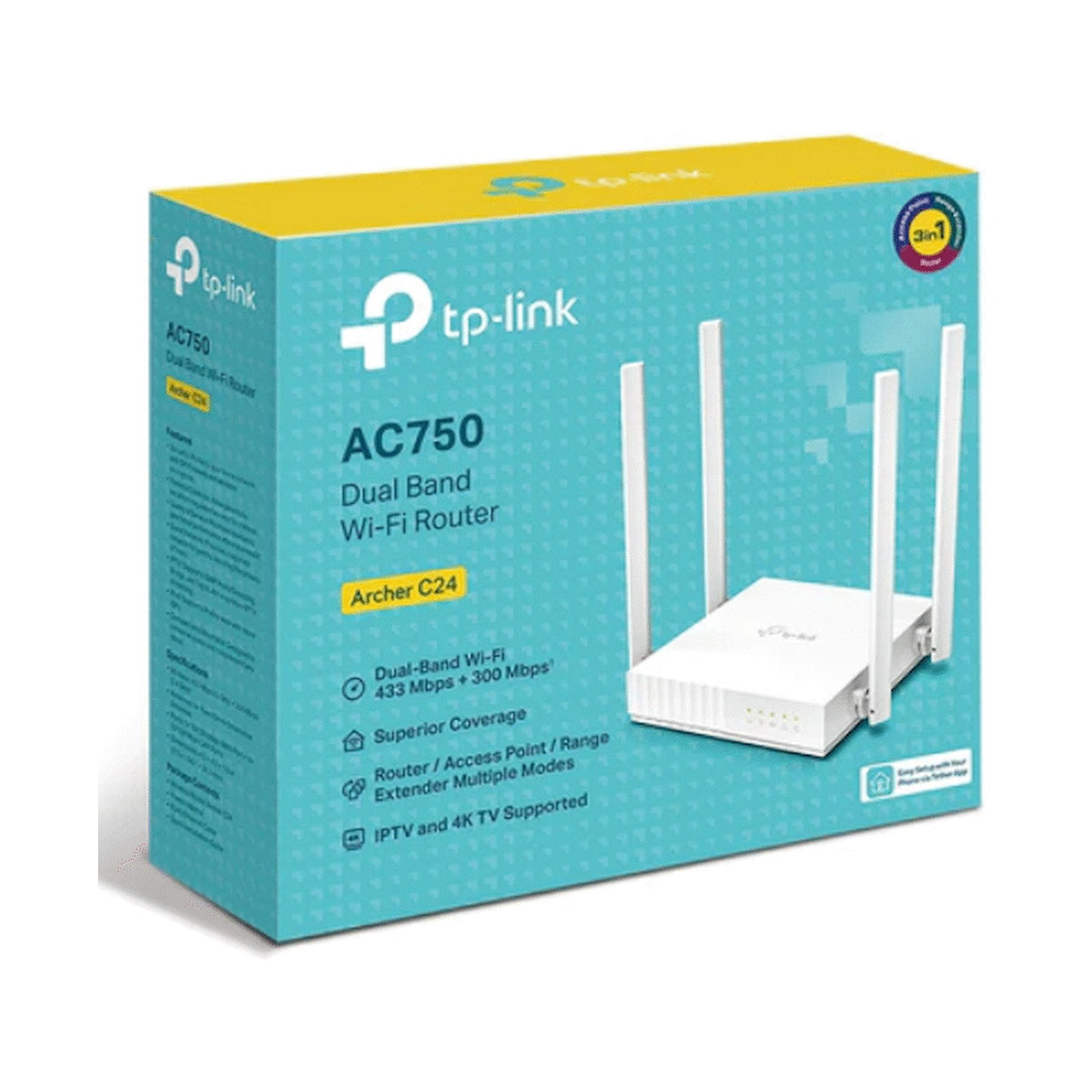 TP-Link Archer C24 AC750 Dual-Band Wi-Fi Router