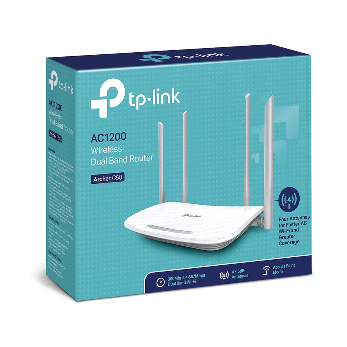 TP-Link Archer C50 AC1200 Dual-Band Wi-Fi Router