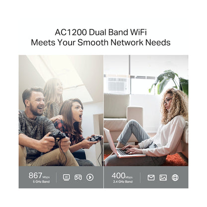 TP-Link Archer C64 AC1200 MU-MIMO Wi-Fi Router