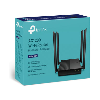 TP-Link Archer C64 AC1200 MU-MIMO Wi-Fi Router
