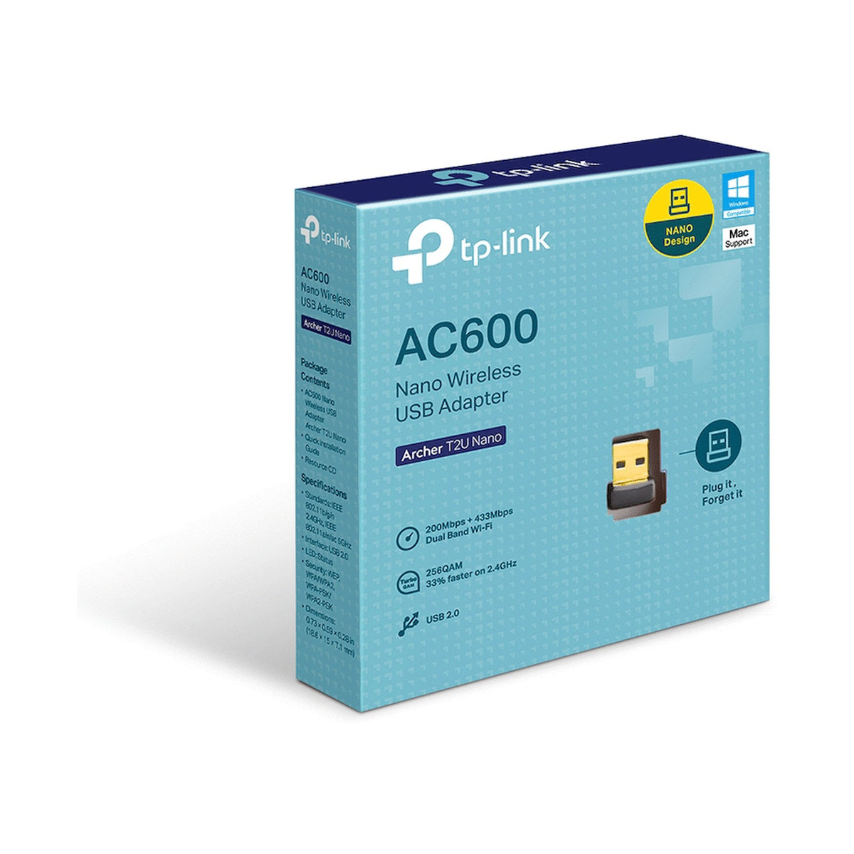 TP-Link Archer T2U Nano AC600 Wireless USB Adapter