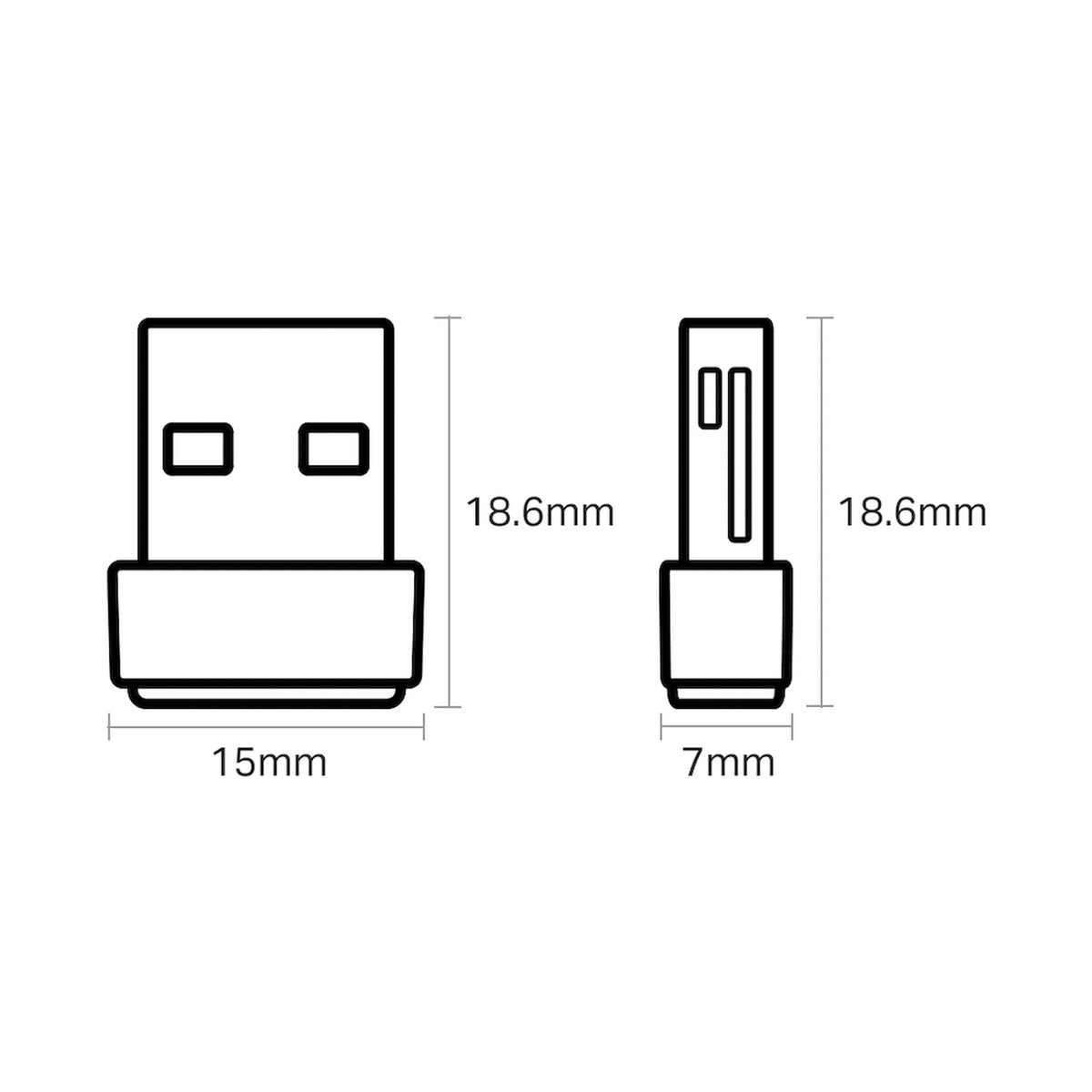 TP-Link Archer T2U Nano AC600 Wireless USB Adapter