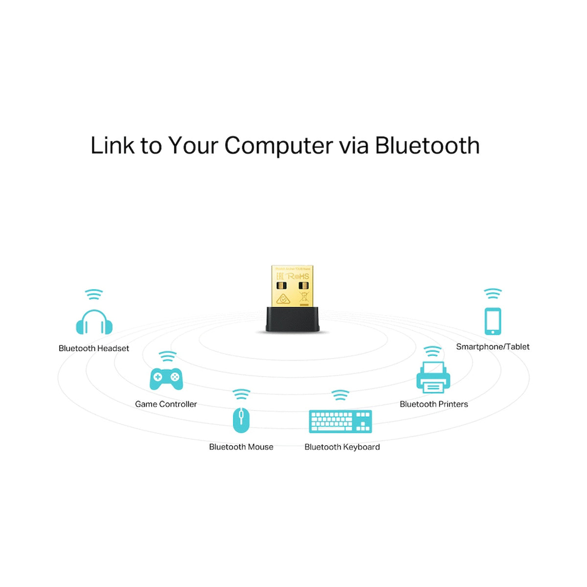 TP-Link Archer T2UB Nano AC600 Nano Bluetooth Wireless USB Adapter