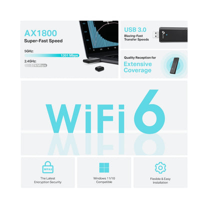TP-Link Archer TX20U Dual-Band Wi-Fi 6 Wireless USB Adapter