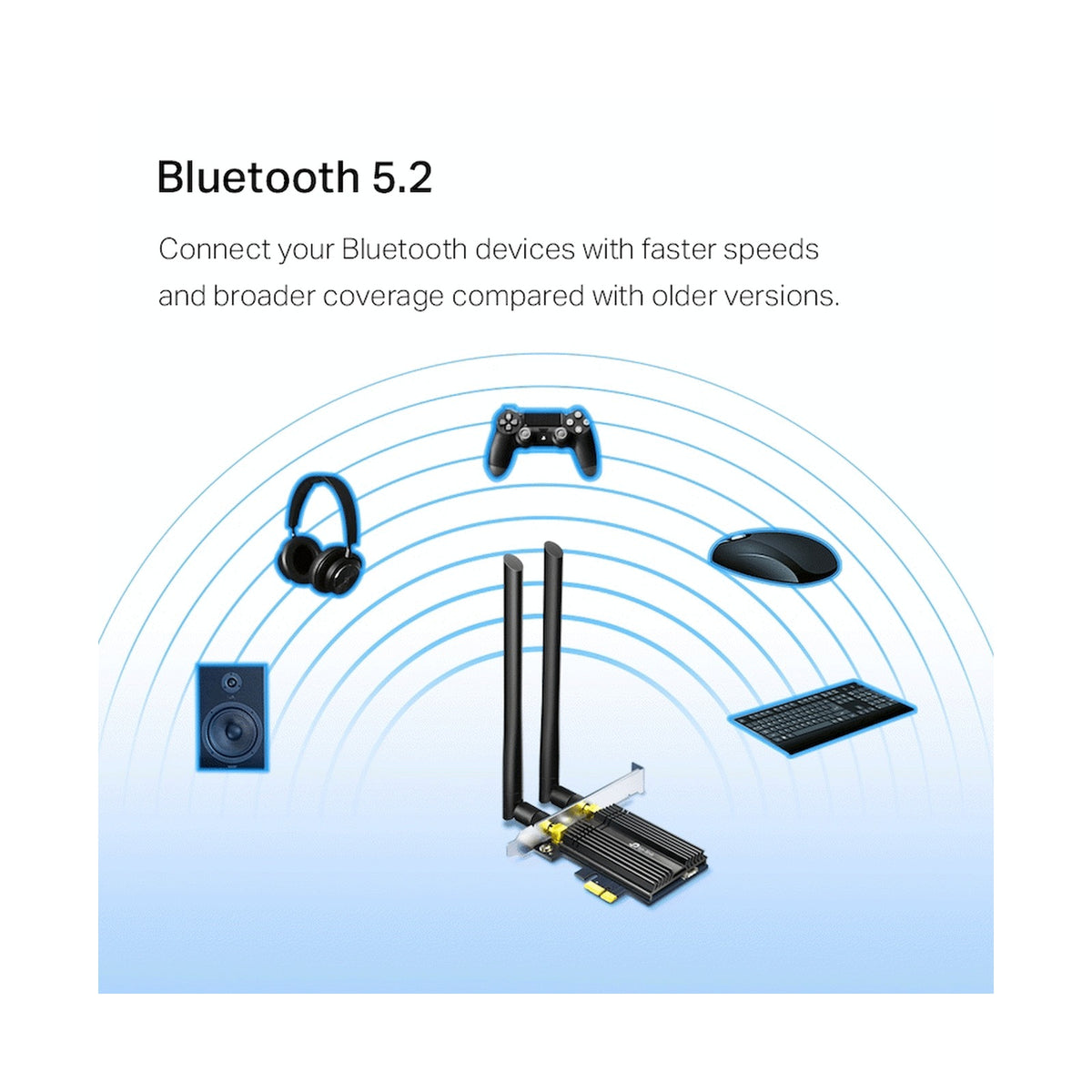 TP-Link Archer TX50E AX3000 Wi-Fi 6 Bluetooth 5.0 PCIe Adapter