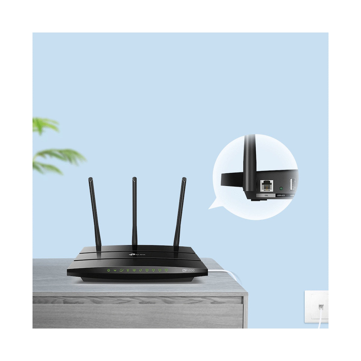 TP-Link Archer VR400 AC1200 Wi-Fi VDSL/ADSL Gigabit Modem Router