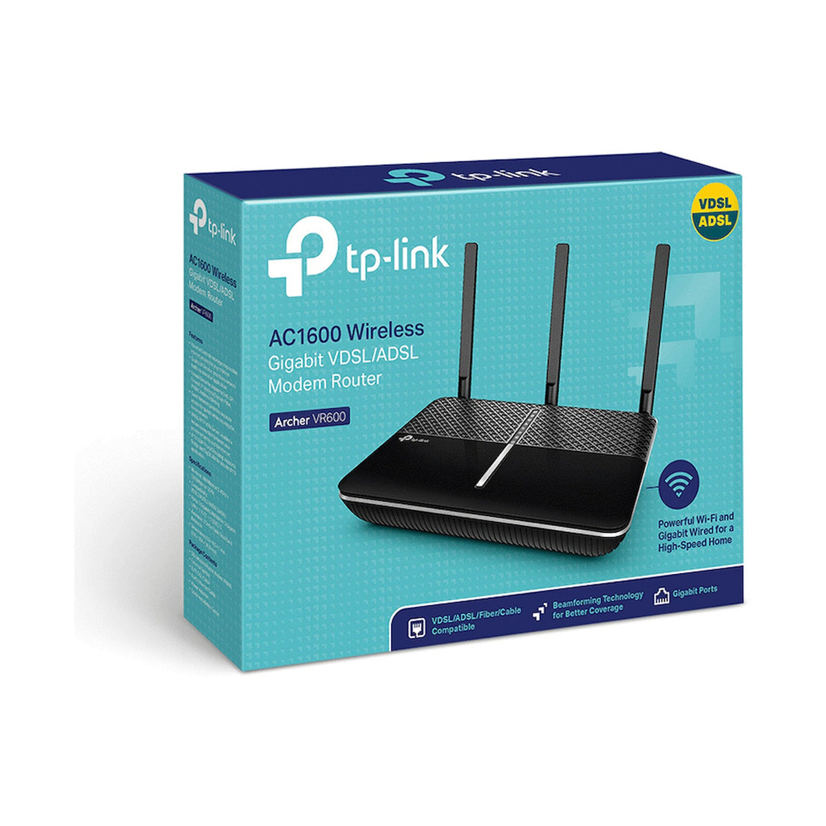 TP-Link Archer VR600 AC1600 Wi-Fi VDSL/ADSL Modem Router
