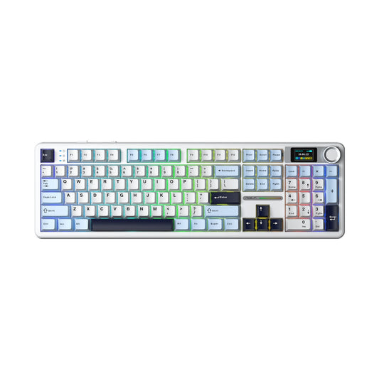 Aula Mechanical Gasket LCD Full Keyboard Multimode - Black/Grey