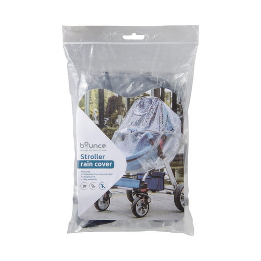 Bounce PVC Stroller Rain Cover Clear