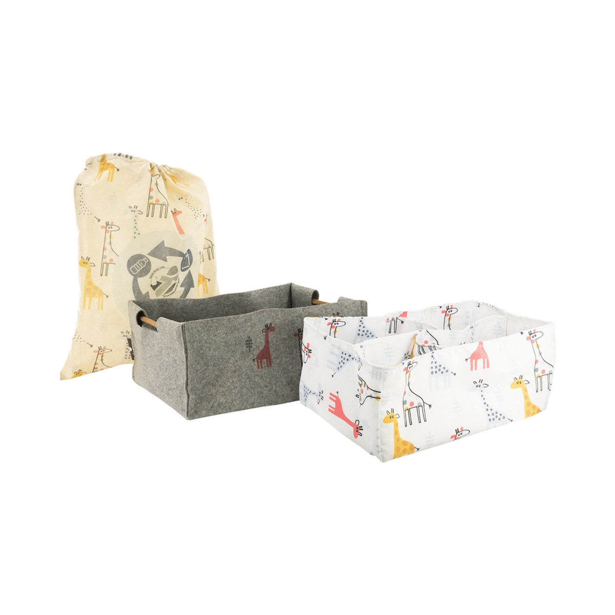 Totes Babe Giraffe Nursery Caddy Grey