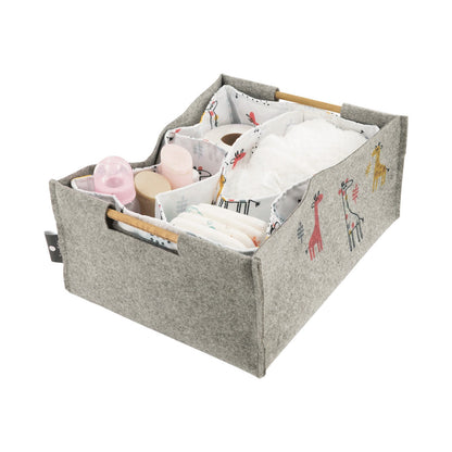 Totes Babe Giraffe Nursery Caddy Grey