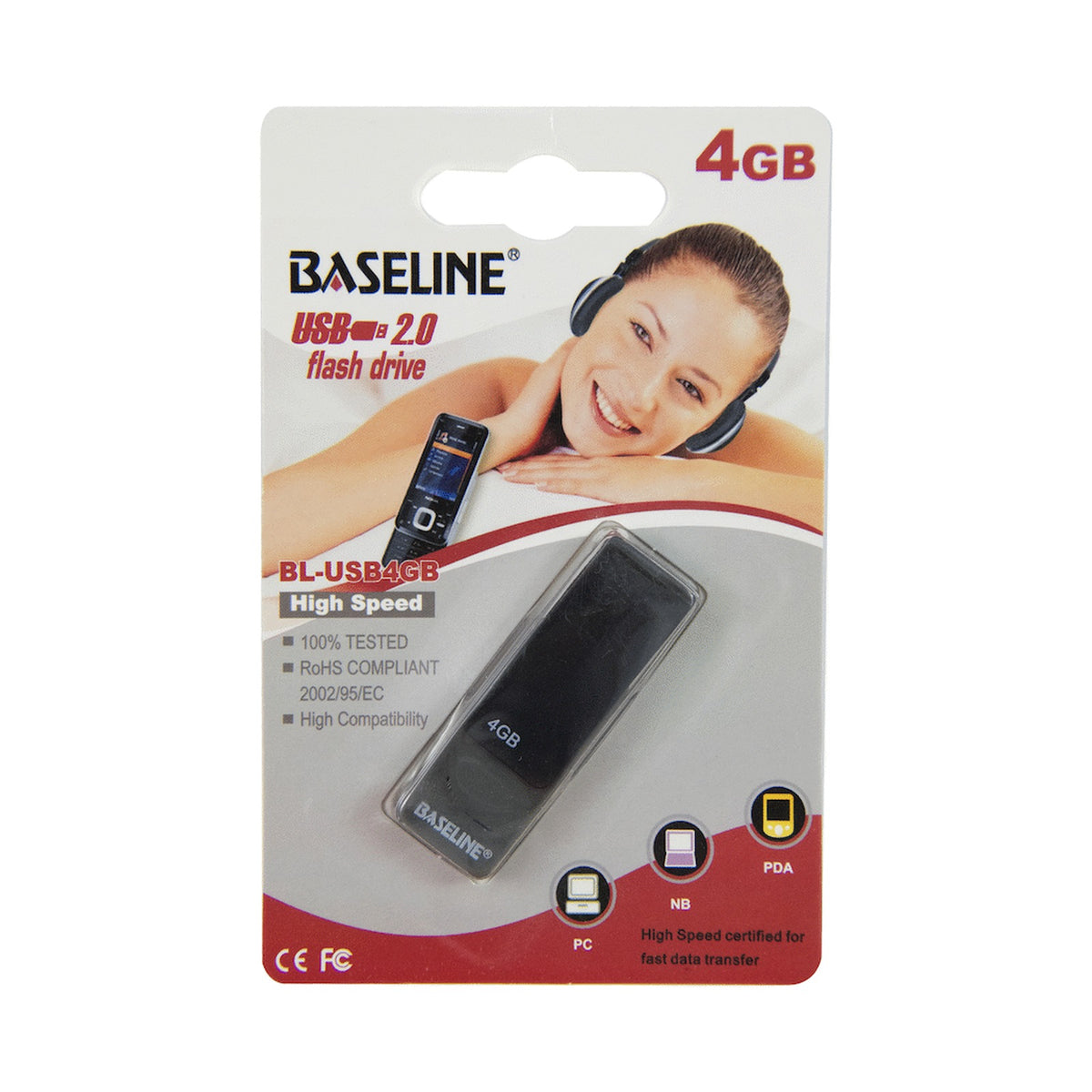 Baseline USB 4GB Flash Drive