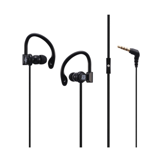 Bounce Break Series Hook-On Earphones - Black