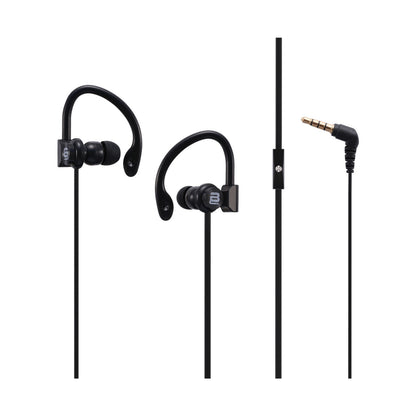 Bounce Break Series Hook-On Earphones - Black
