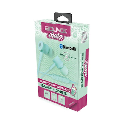 Bounce Shake Series Bluetooth Earphones - Mint