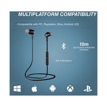 Bounce Tango Bluetooth Earphones - Black/Gunmetal