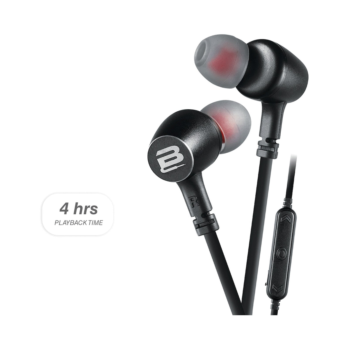 Bounce Tango Bluetooth Earphones - Black/Gunmetal