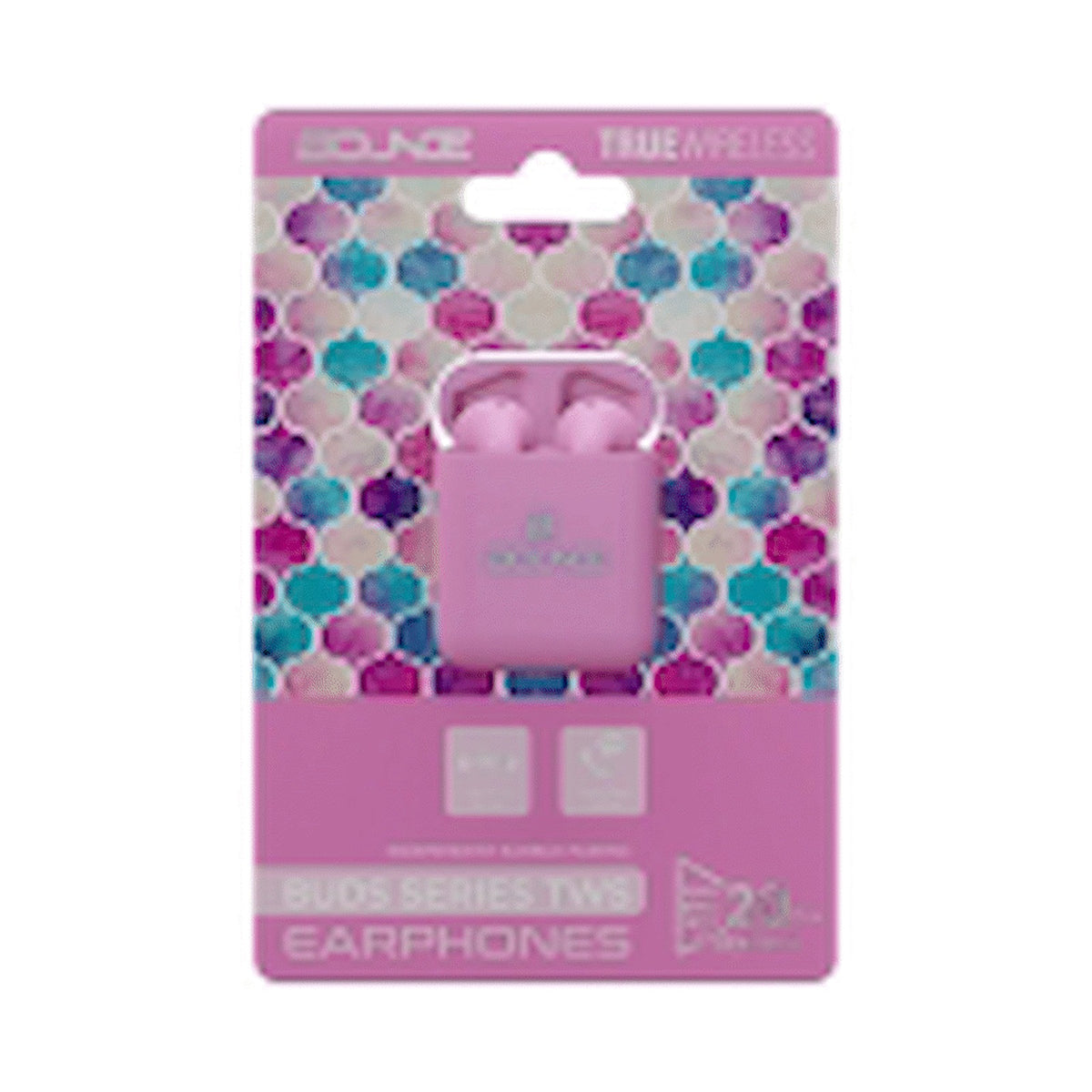 Bounce Buds Series True Wireless Earphones - Geo Pink