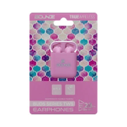 Bounce Buds Series True Wireless Earphones - Geo Pink