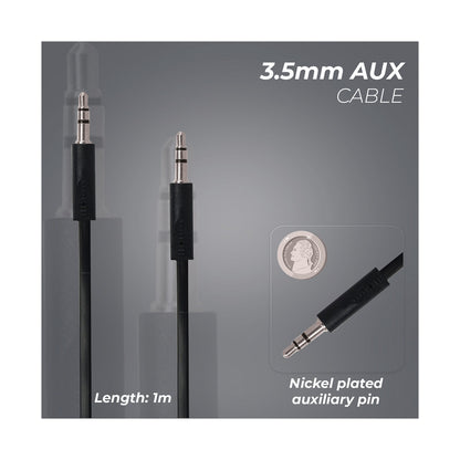 Bounce Cord Series AUX Cable - Black