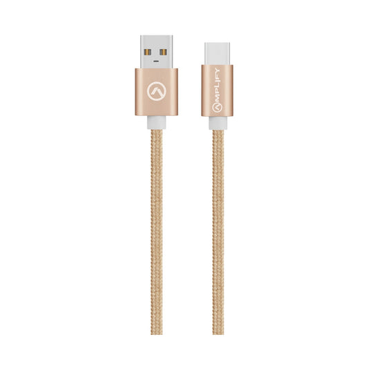 Bounce Cord Series Braided Micro USB Cable 2m - Champagne Gold