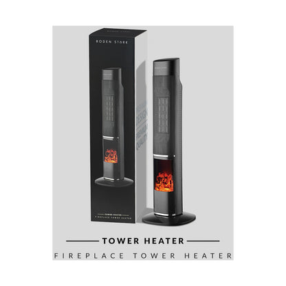 Boden Stark Fireplace Tower Heater