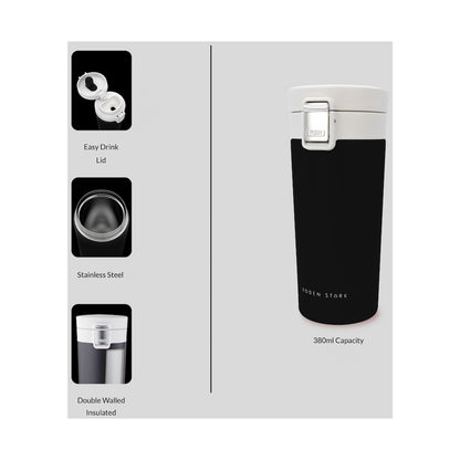 Boden Stark 380ml Travel Mug - Black