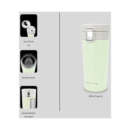 Boden Stark 380ml Travel Mug - Green
