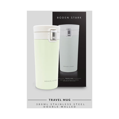 Boden Stark 380ml Travel Mug - Green