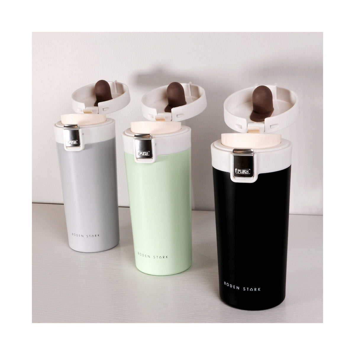 Boden Stark 380ml Travel Mug - Grey
