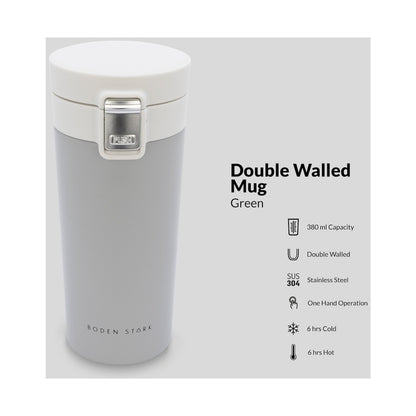 Boden Stark 380ml Travel Mug - Grey