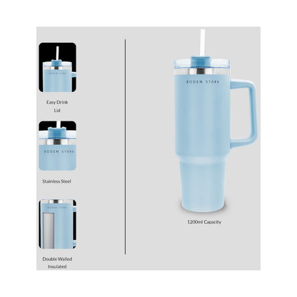 Boden Stark 1200ml Travel Mug - Blue