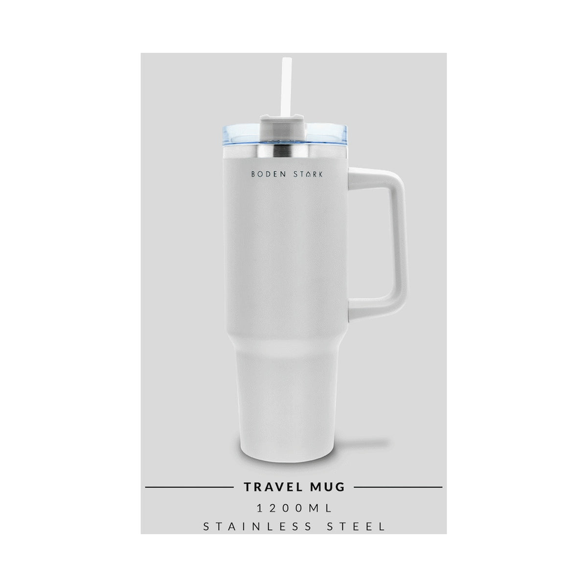 Boden Stark 1200ml Travel Mug - White