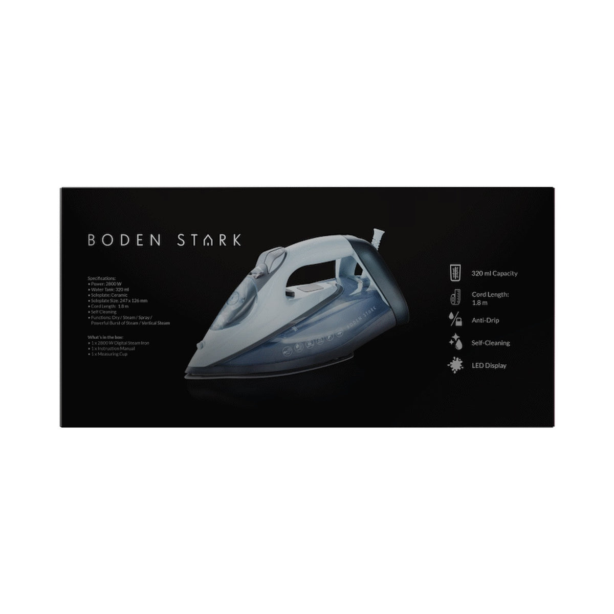 Boden Stark 2800w Digital Steam Iron