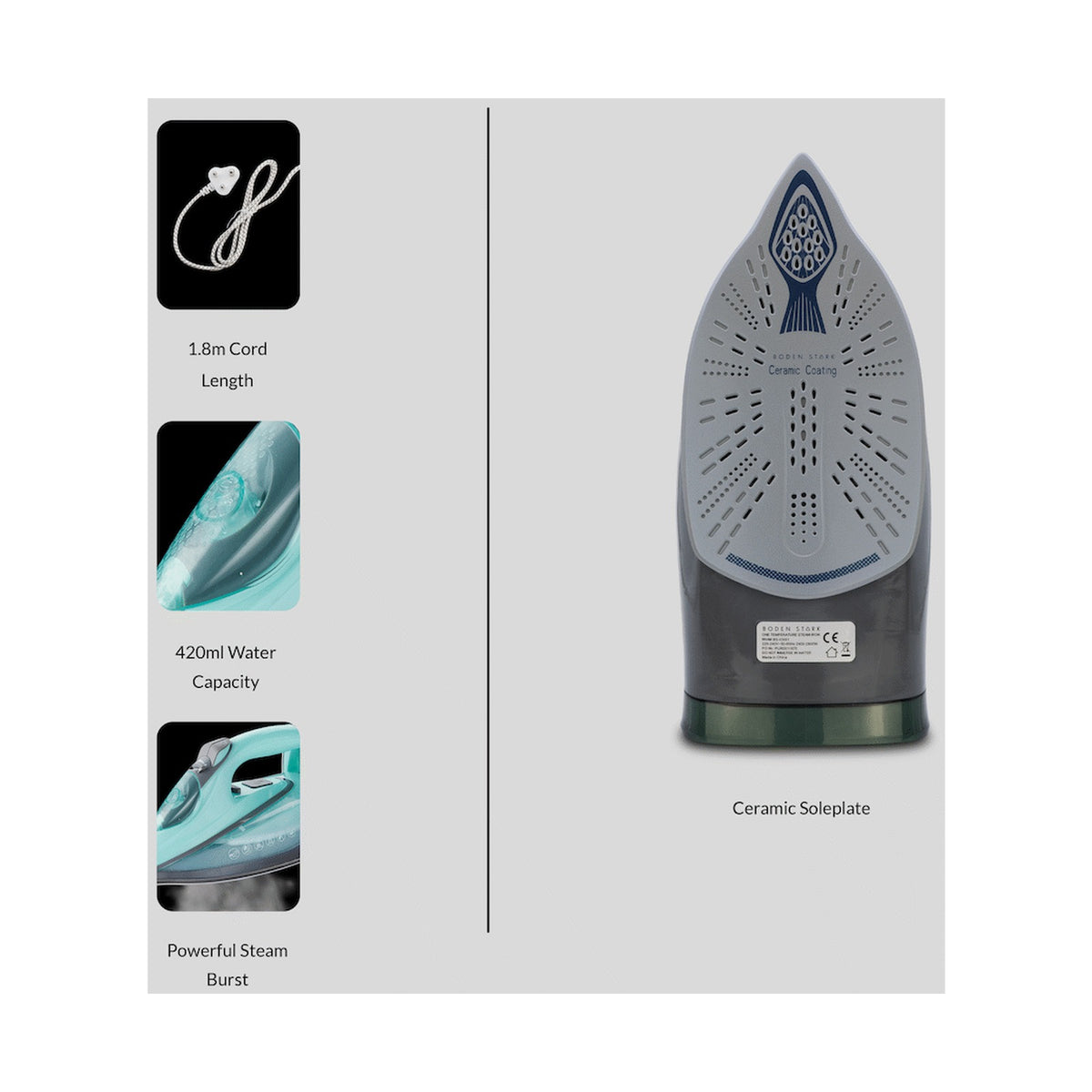 Boden Stark 2800w OneTemp Steam Iron