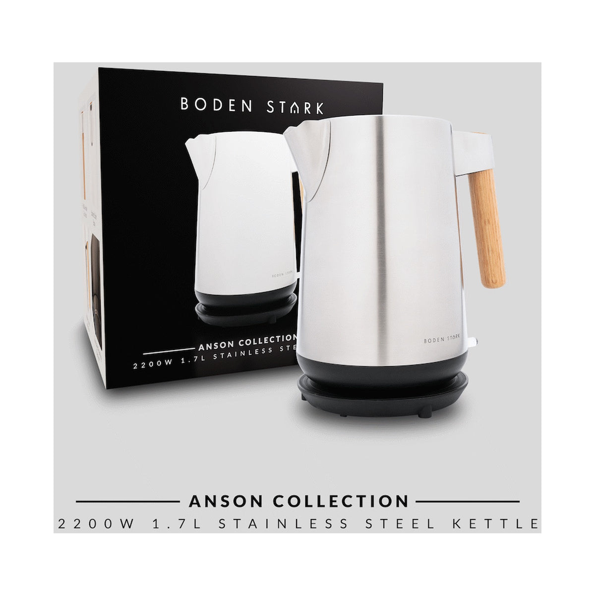 Boden Stark Anson Collection 1.7l 2000w SS Kettle