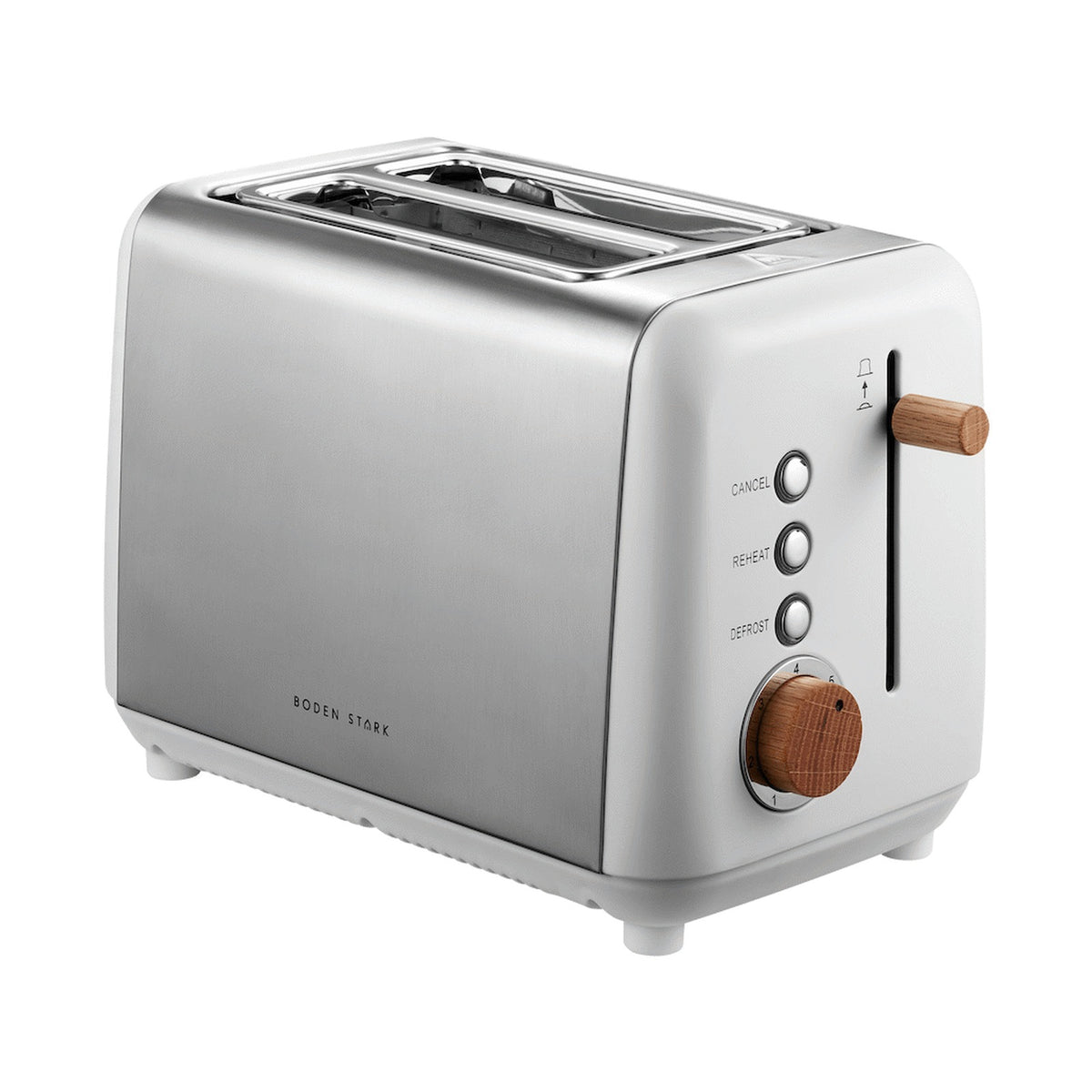 Boden Stark Anson Collection 2 Slice SS Toaster - White