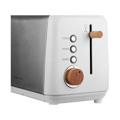 Boden Stark Anson Collection 2 Slice SS Toaster - White