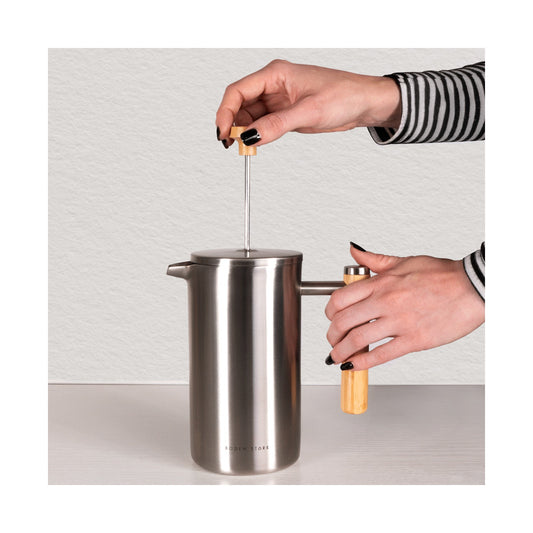 Boden Stark 700ml Stainless Steel Double-Walled French Press
