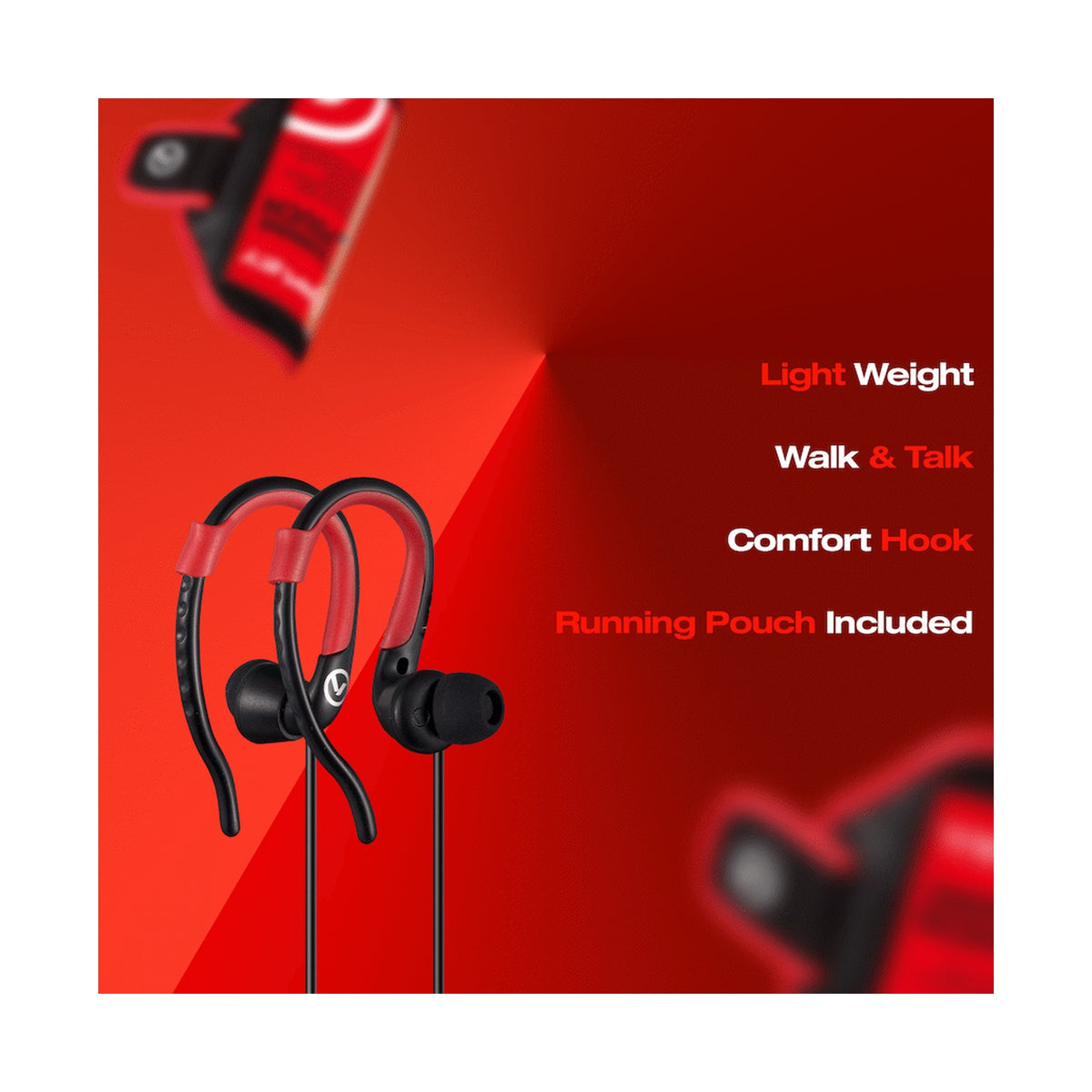 Amplify 2-IN-1 Bundle Jogger series earphones with pouch