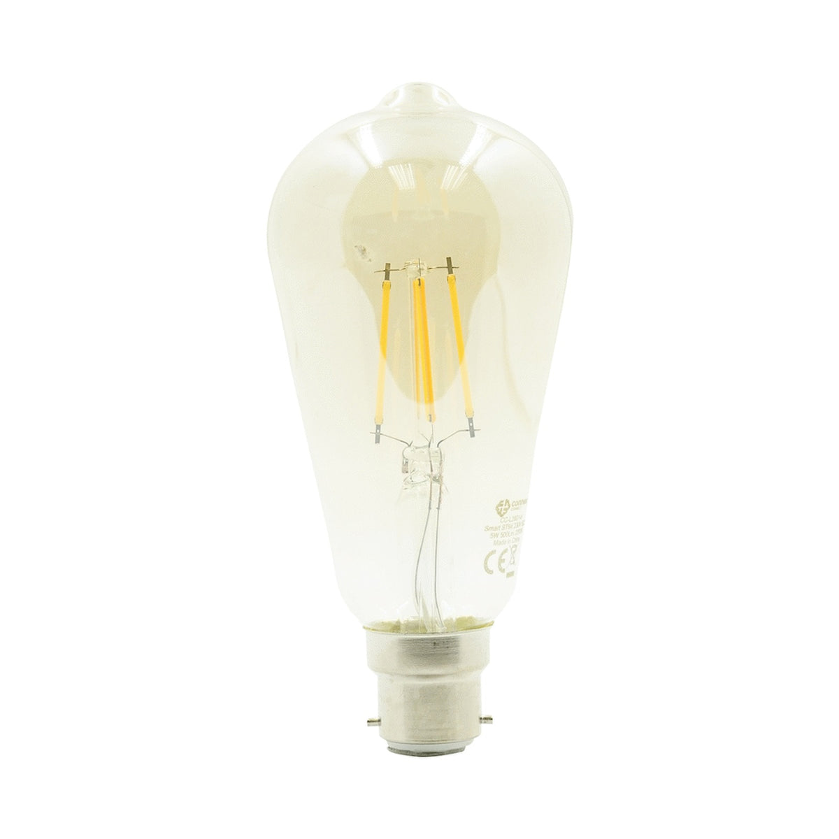 Smart Wi-Fi Bulb 5w LED Amber Filament Vintage Bayonet