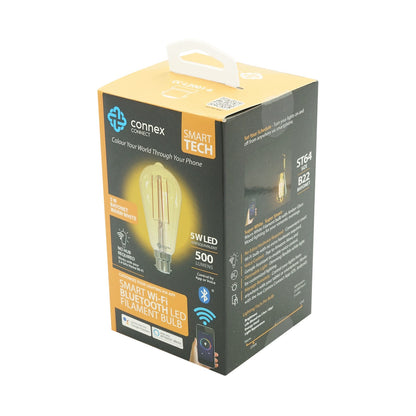 Smart Wi-Fi Bulb 5w LED Amber Filament Vintage Bayonet