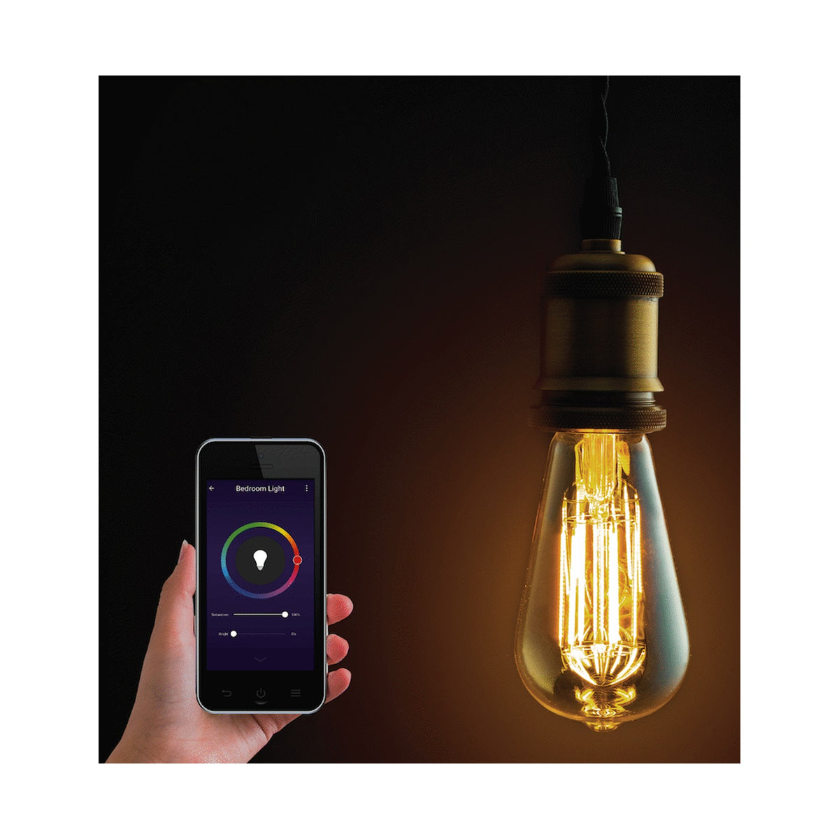 Smart Wi-Fi Bulb 5w LED Amber Filament Vintage Bayonet
