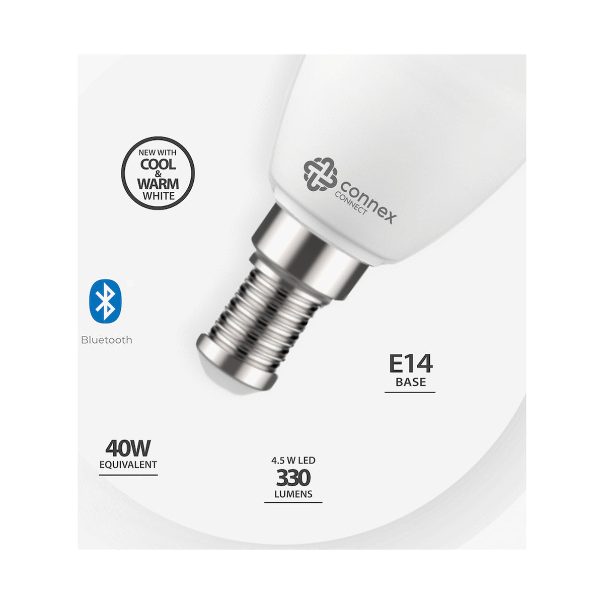 Smart WiFi Bulb 4.5W LED White Candle Bayonet