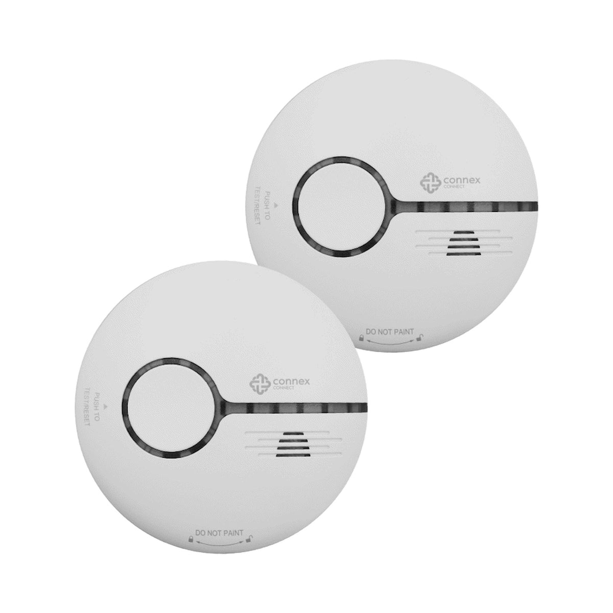 Smart Wi-Fi Smoke Detector Alarm Twin Pack